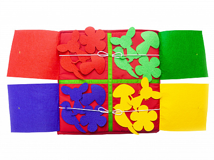 Красный квадрат  "Разноцветные окошки"