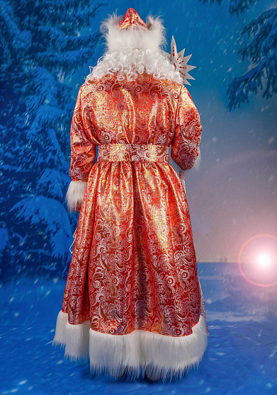 Дед Мороз Искристый красный