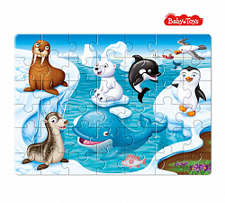 Пазл First Puzzle "Кто живет на Краю земли" (42 эл) Baby Toys