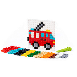 Конструктор Классик Мозаика №12 (пожарная часть) (350 элементов) (в пакете)