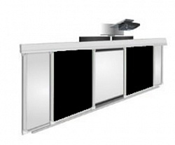 Рельсовая система  3000х1000(1500х1000) комби (боковые: маркер, центр: черный)