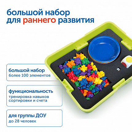 Набор игрушек "Сортировка и счет. Семейка медведей"