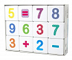 Кубики "Школа дошколят. Весёлая арифметика" 12 шт (без обклейки)