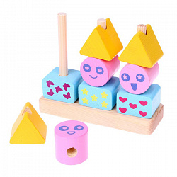Развивающий набор "Сортер" "Веселые пирамидки"