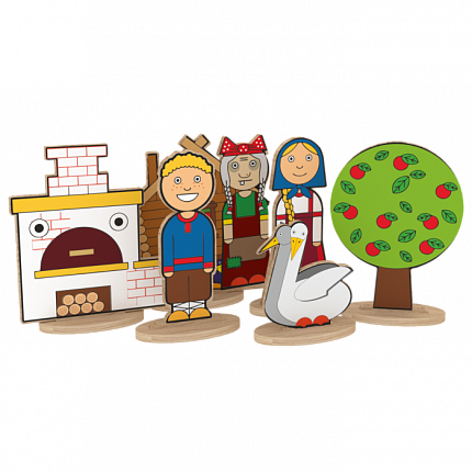 Набор персонажей сказки "Гуси-лебеди"