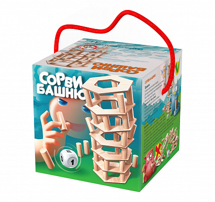 Игра для детей «Сорви башню»