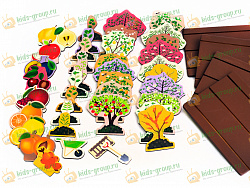 Дидактический материал ФРУКТОВЫЙ САД (фанера)