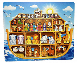 Рамка-вкладыш "Ноев ковчег" 39 деталей