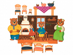 Три медведя фетр (11дет)