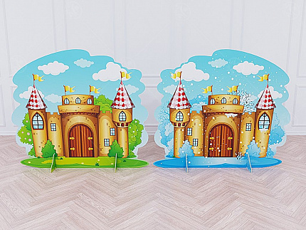 Театральная декорация "Средневековый замок" (зима-лето)