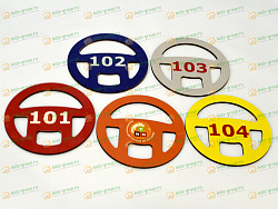 Игрушечные рули СЛУЖБЫ СПАСЕНИЯ 4+1 шт