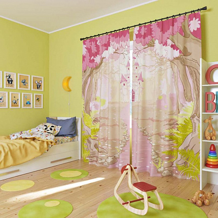 Комплект фотоштор. Волшебный замок