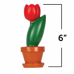 Развивающая игрушка  "Цветок модель в сечении"    (демонстрационный материал из мягкой пены, 15см., 1 элемент )