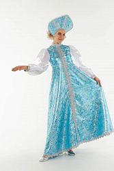 Костюм Снегурочки в бирюзовом платье
