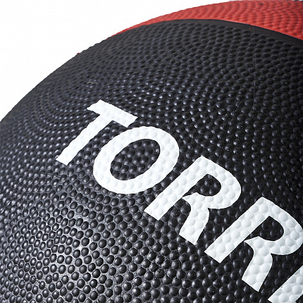 Медбол "TORRES 6 кг",  черно-красно-белый