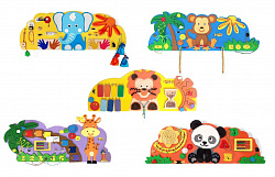 Комплект бизибордов "Зоопарк"